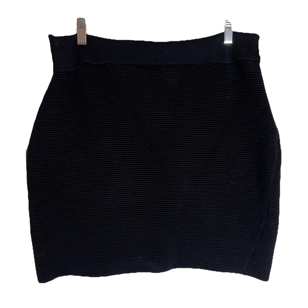 NEW‎ Eileen Fisher pencil Ribbed Knit Mini Stretch Pencil Skirt Sz Medium